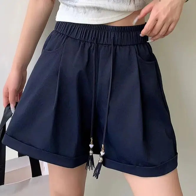 Lace Shorts Women Summer Thin Students Ice Silk Quick Dry Sunscreen Casual Sweatpants Breathable