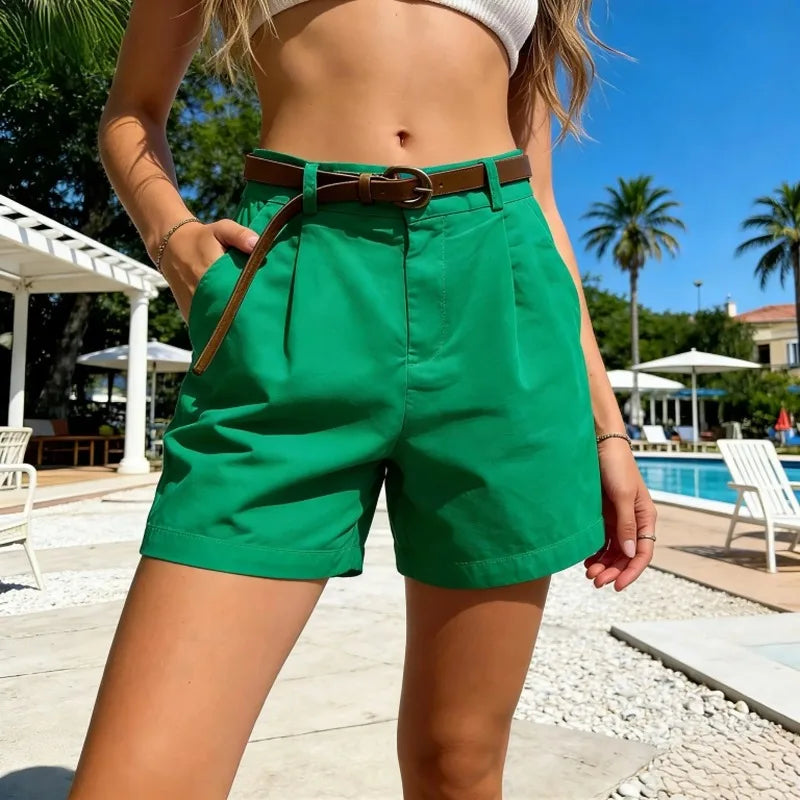 Korean Solid Loose Casual Biker Shorts Women Spring Summer Wome...